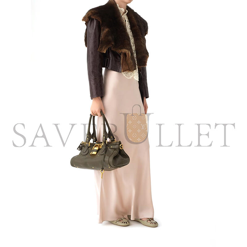 Ch10É paddington bag in grained leather ch25ws802p753e5 (36*18*18cm)